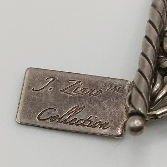 Aztec Boho Glass Polish Beads Necklace Silver Tone - Picture 6 of 6